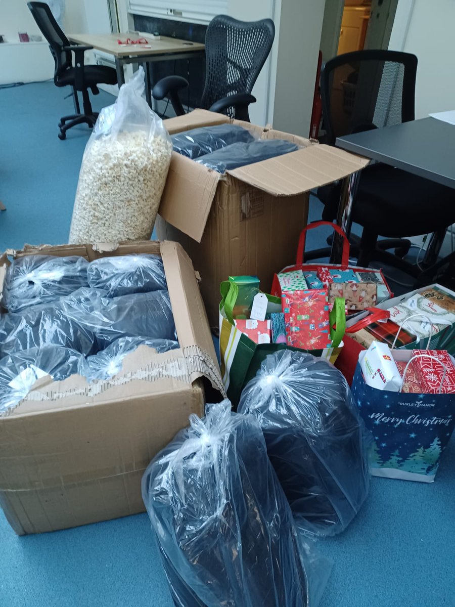 The999Club's tweet photo. Sleeping bags, presents and two giant bags of popcorn! A HUGE THANK YOU to the amazing staff and pupils at Blackheath Prep who have made another incredible donation to support those facing homelessness this winter. We are so grateful for your support! You are all amazing! https://t.co/mUSYJSjx0E