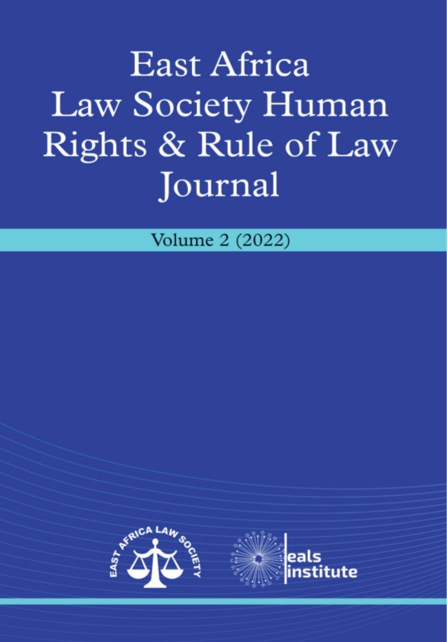 MiaKanyi's tweet photo. I am pleased to be part of the Editorial team in the recently released 2nd Edition of the East Africa Law Society Human Rights and Rule of Law Journal 2022.

You can access it at https://t.co/TaoQOzkxZB https://t.co/vNRQI37gdj