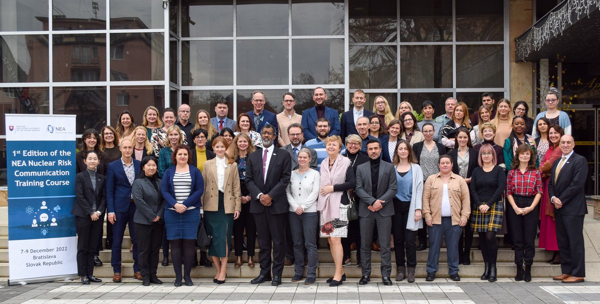 OECD_NEA's tweet photo. The @OECD_NEA with the Nuclear Regulatory Authority of the Slovak Republic 🇸🇰 are holding a 3-day workshop in #Bratislava to help improve the effectiveness of #riskcommunication in order to enhance public understanding in the #nuclearsector. 

 ➡️https://t.co/pmj1Ubu2HT https://t.co/qjuiYCQ0L5
