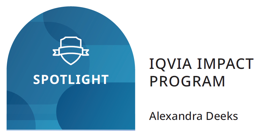 AlexiDeeks's tweet photo. Absolutely over the moon to have received an IMPACT award from IQVIA after only three months in the company. So grateful for my trial colleagues, especially my amazing GTD who this definitely wouldn't have happened without❤️ https://t.co/0oXpVaJA08