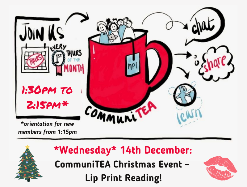 Join us next Wed for a festive edition of #CommuniTEA!

#MPI member from Florida, Karen Kuzsel - AKA The Psychic Lady - will show us what we can tell about our personality from our Lip Print! 💋 

Register: ow.ly/Soub50LWqYo

#eventprofs #meetingprofs #mpi