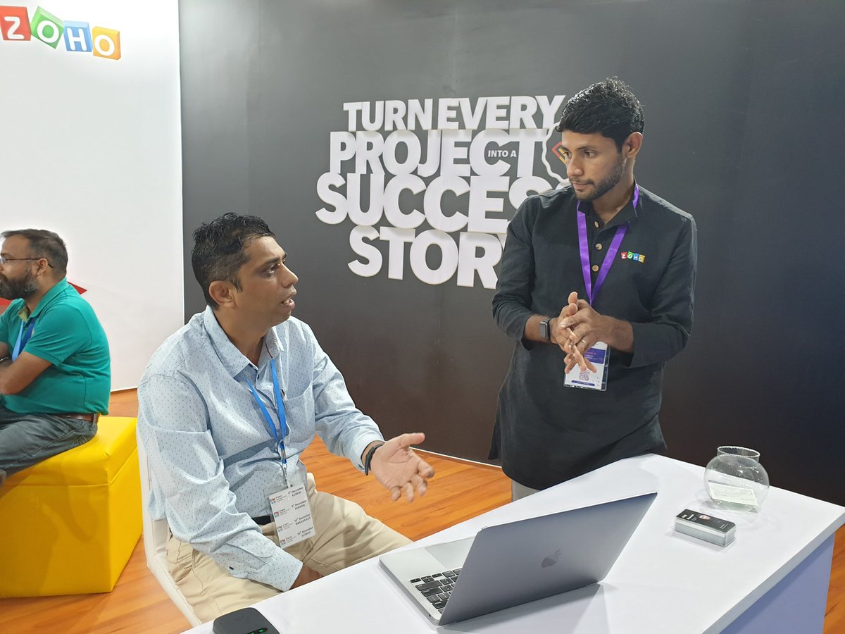 ZohoSprints's tweet photo. Namaste Mumbai!
@ZohoSprints and @ZohoProjects take immense pleasure in being a part of #PMSAC22 that's happening today and tomorrow at the Nehru Centre. We're looking forward to having insightful conversations with all the #projectmanagement enthusiasts here!😀
#pmisac22 #zoho https://t.co/Ok5hKPqTQ7