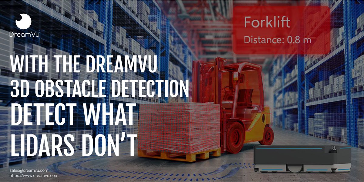 dreamvu_inc's tweet image. #DreamVu 3D #obstacledetection detects objects missed by 2D LiDAR. 360° horizontal field-of-view with a sizeable vertical field-of-view improves navigation efficiency and accurately #detectsobstacle types with #minimalfalsepositives and seamless operation on #variousfloor types.