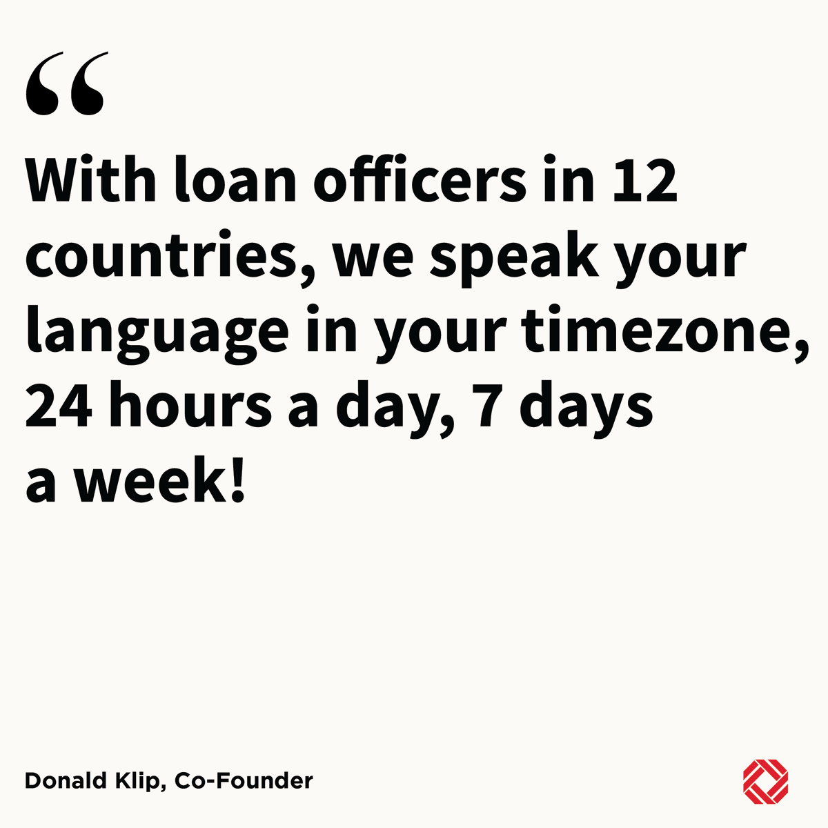 'With loan officers in 12 countries, we speak your language in your timezone, 24 hours a day, 7 days a week!' - Donald Klip, Co-Founder

hello@gmg.asia
.
.
#realestate #mortgage #mortgagelending #mortgages #expatmortgages #nonresidentmortgages #loanprocess #mortgageprocess #tgif