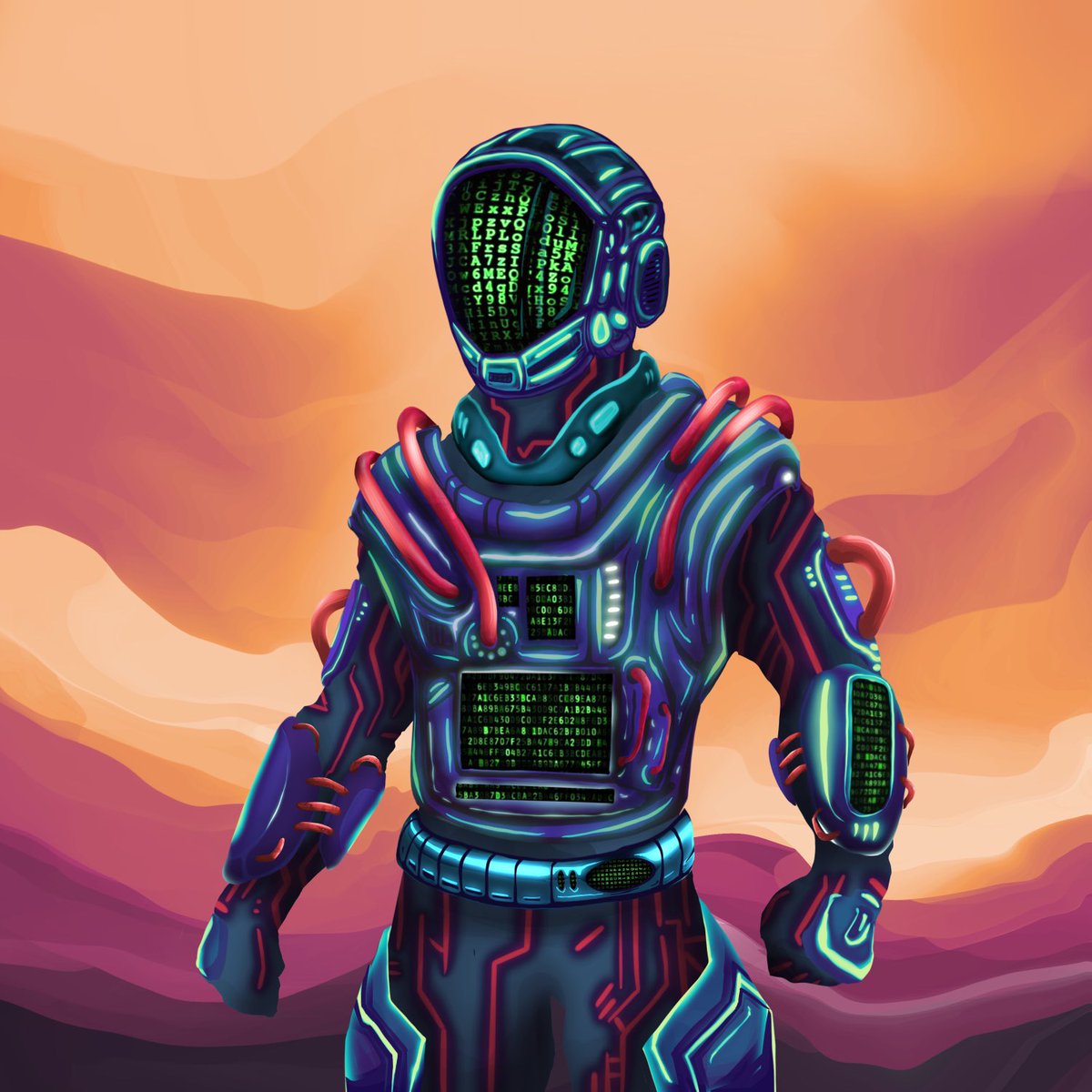 GM 🥷🏿🥷🏿

#digitaldrawing #drawing #illustration #procreate #nft #nftdrop #nftcollection #scifi #scifiart #cyberpunk