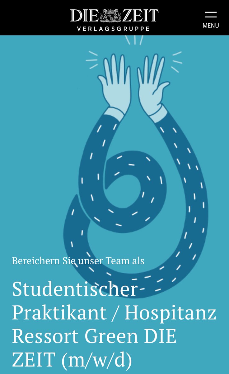 Wir haben noch Praktikant:innen-Stellen zu vergeben fürs nächste Jahr. Gerne bewerben oder weitersagen - es sind auch Leute willkommen, die noch nicht bei Dutzenden fancy Medienhäusern oder auf Journalist:innen-Schulen waren. <a href="/DIEZEIT/">DIE ZEIT</a>