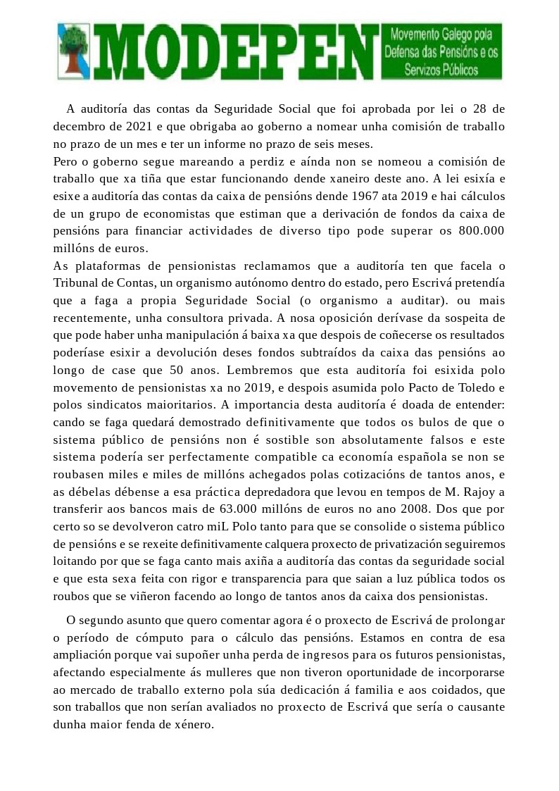 modepen's tweet photo. Balance dun ano de loitas: Intervención do Compañeiro Evaristo Lombardero, na concentración do MODEPEN celebrada en Ribadeo, o 3 de decembro de 2022.

https://t.co/Vf6QU132g3

#modepen
#Modepen
@modepen https://t.co/cpAQG5UJAl