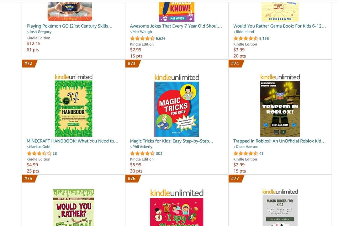My son wrote Trapped in Roblox last year when he was just 10 years old. It just trended into Amazon's top 100 Kids Game Books today! #kids #kidspower #books #WritingCommunity #readerscommunity