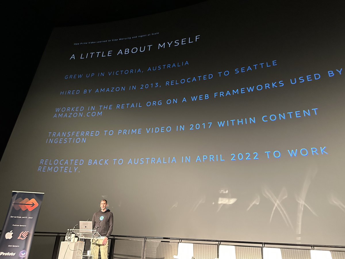 Kicking off the final sessions is <a href="/tachyonics/">Simon</a> talking about not worrying at Prime Videos massive scale!