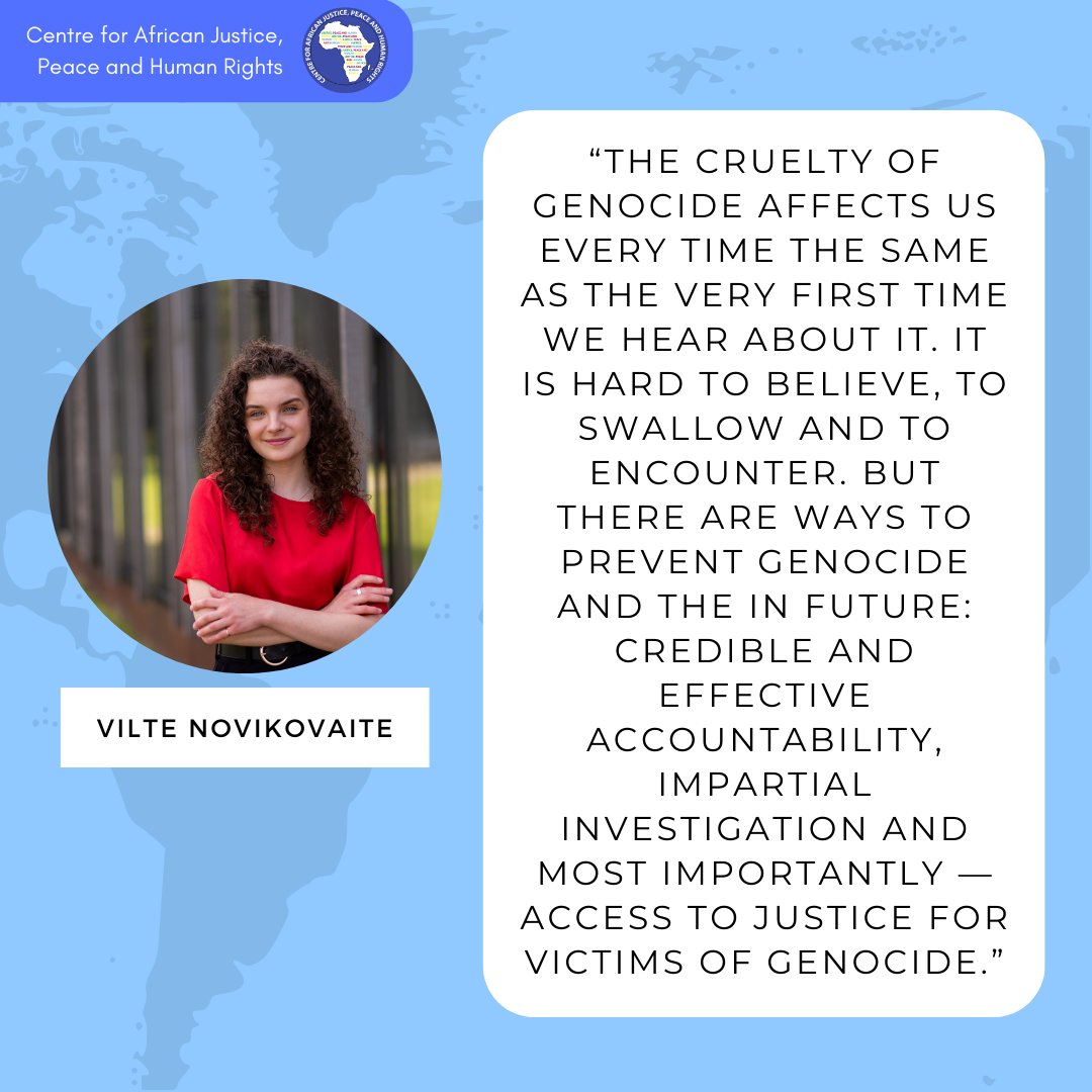CentreRights's tweet photo. Today we are celebrating the International Day of Commemoration and Dignity of the Victims of the Crime of Genocide and of the Prevention of this Crime! Here are some thought from the #SVTeam at #CAJPHR!
#genocide #UN #sexualviolence #sexualviolenceagainstmen https://t.co/YxP42u7qog