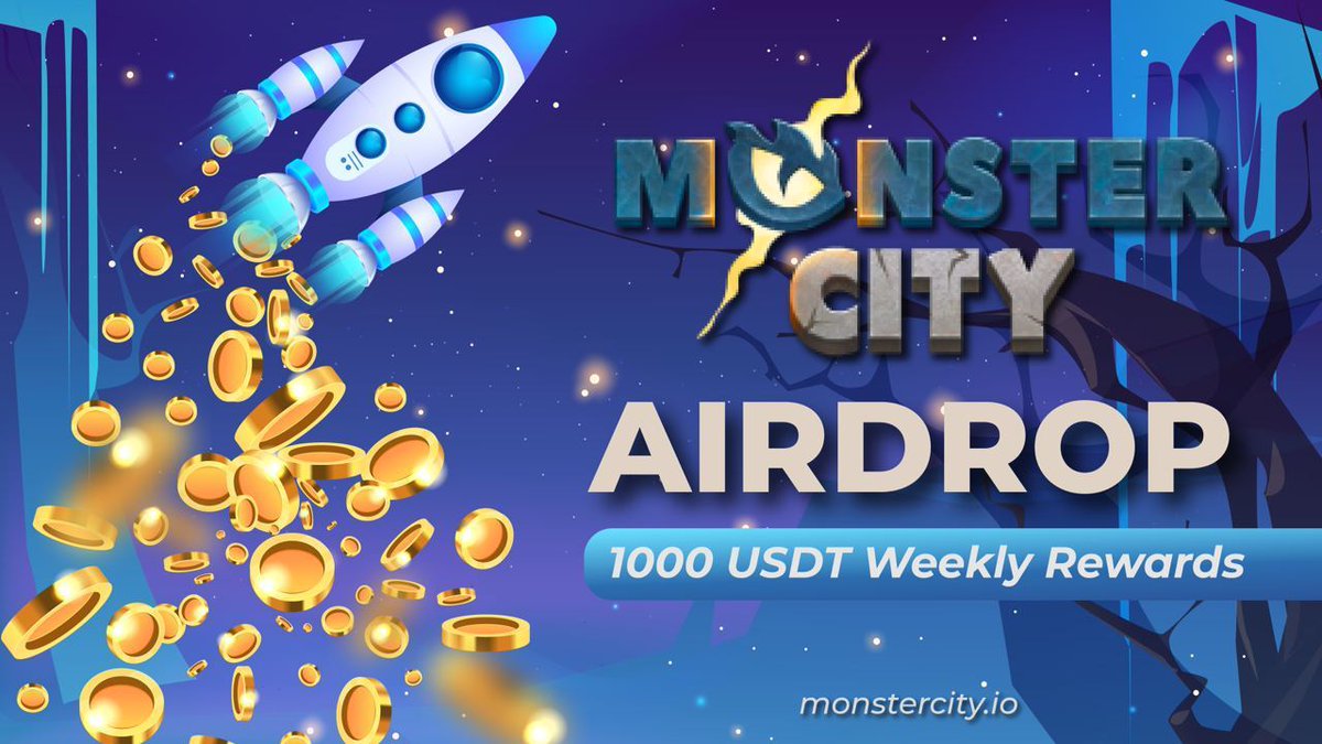 airdropinspect's tweet photo. New airdrop: MonsterCity (USDT)
Total Reward: 1,000 USDT Weekly
Rate: ⭐️⭐️⭐️⭐️
Winners: 25 Random &amp; Top 25
Distribution: Each week

Bot Airdrop Link: https://t.co/ATndiSmeYv

#Airdrop #Airdrops #Airdropinspector #BSC #MonsterCity #USDT #Crypto #Bitcoin https://t.co/XDDwHZxsl0