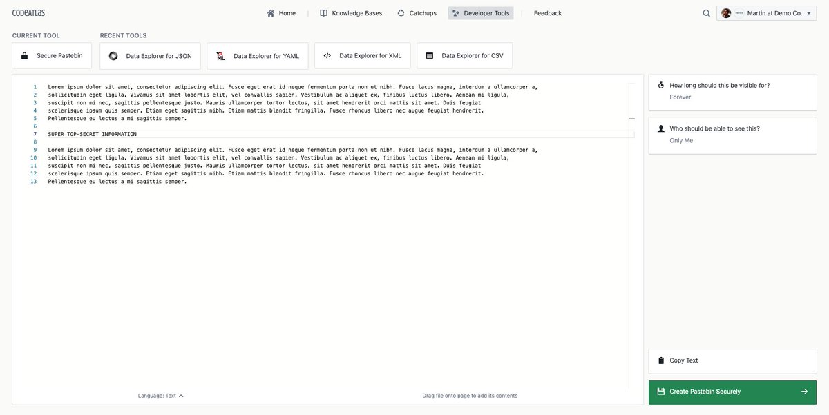 CodeAtlasdotxyz's tweet image. Thank god it is Friday, and for CodeAtlas...

Today we are announcing the addition of our simple to use and extremely Secure Pastebin developer tool &amp;amp; powerful codebase search!

If you have a GitHub account, you should connect to CodeAtlas with one click

codeatlas.xyz