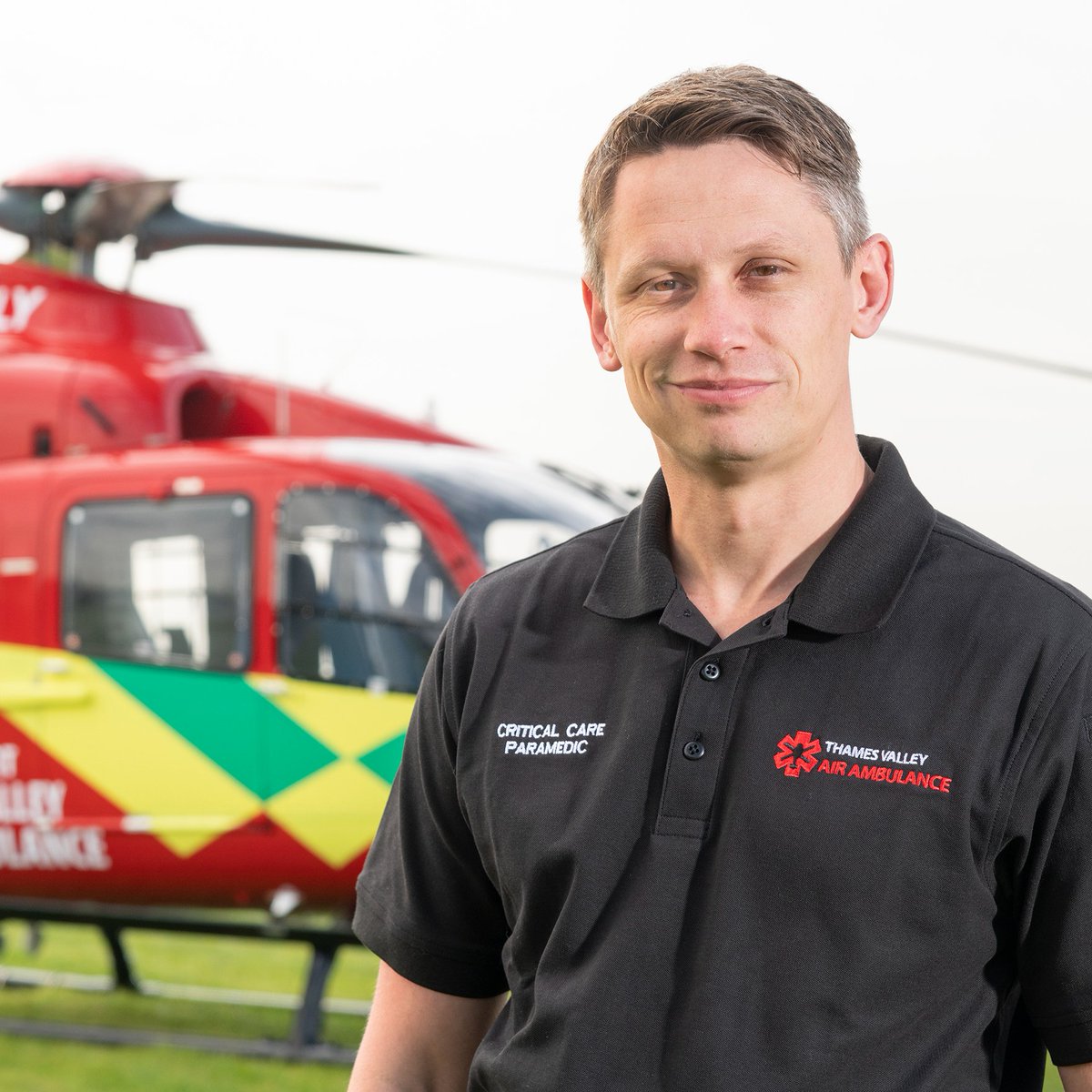 TVAirAmb's tweet photo. While @GaryLineker will be watching #ENGvFRA as a pundit this evening, our very own Thames Valley Lineker (aka Critical Care Paramedic James) is still part of the action - a big-game player helping us fulfil our lifesaving goal 365 days a year. ⚽️ 🚁 #GaraMedic https://t.co/fKooifwhz8