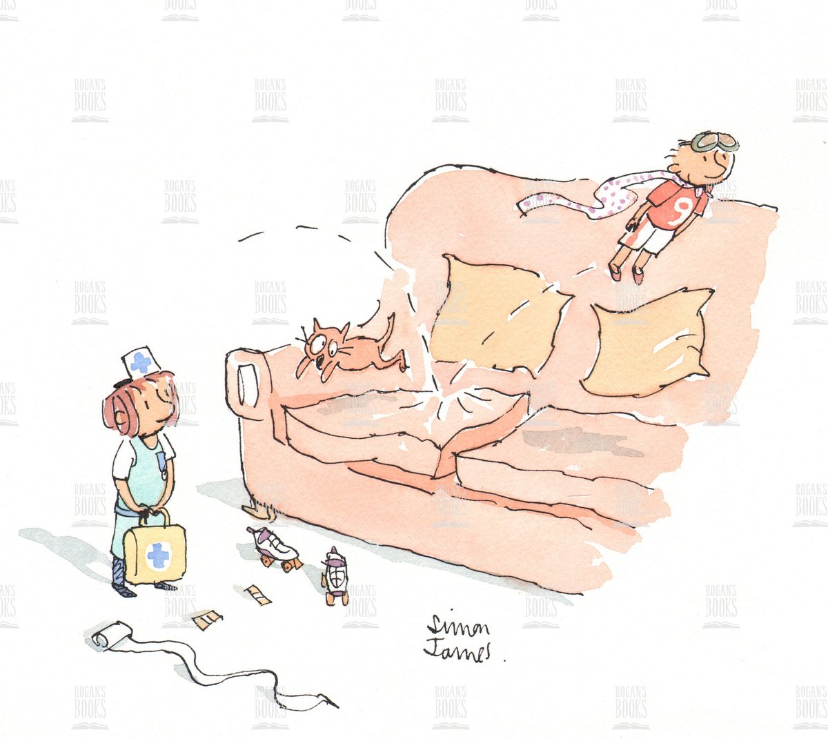 childrensbookil's tweet photo. I’m Super Tommy, watch me fly!
£295
#Originalartwork by children’s book #illustrator #SimonJames, from ‘Nurse Clementine’ published by @BIGPictureBooks in 2013.
https://t.co/IChB1enQcr
#NurseClementine #collectorpiece #illustration #childrensbookillustration #onlinegallery https://t.co/wiGCzQloqh