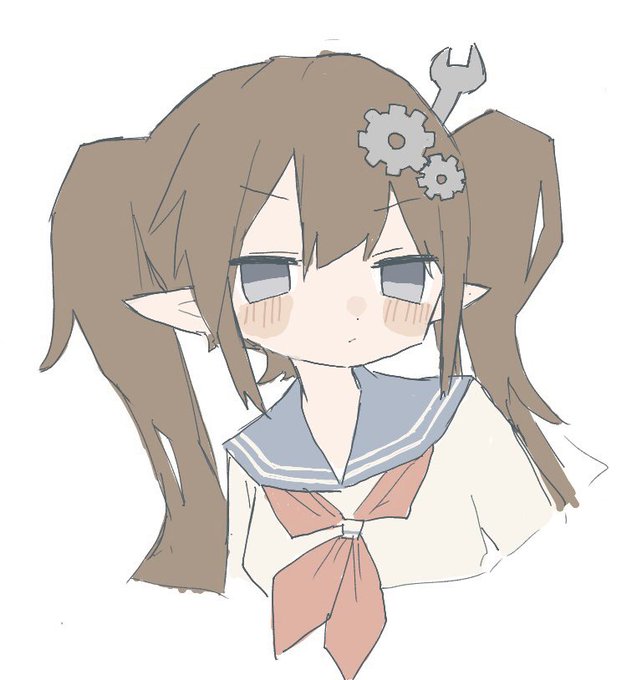 絵チャでなーがさんのところの子描いた 