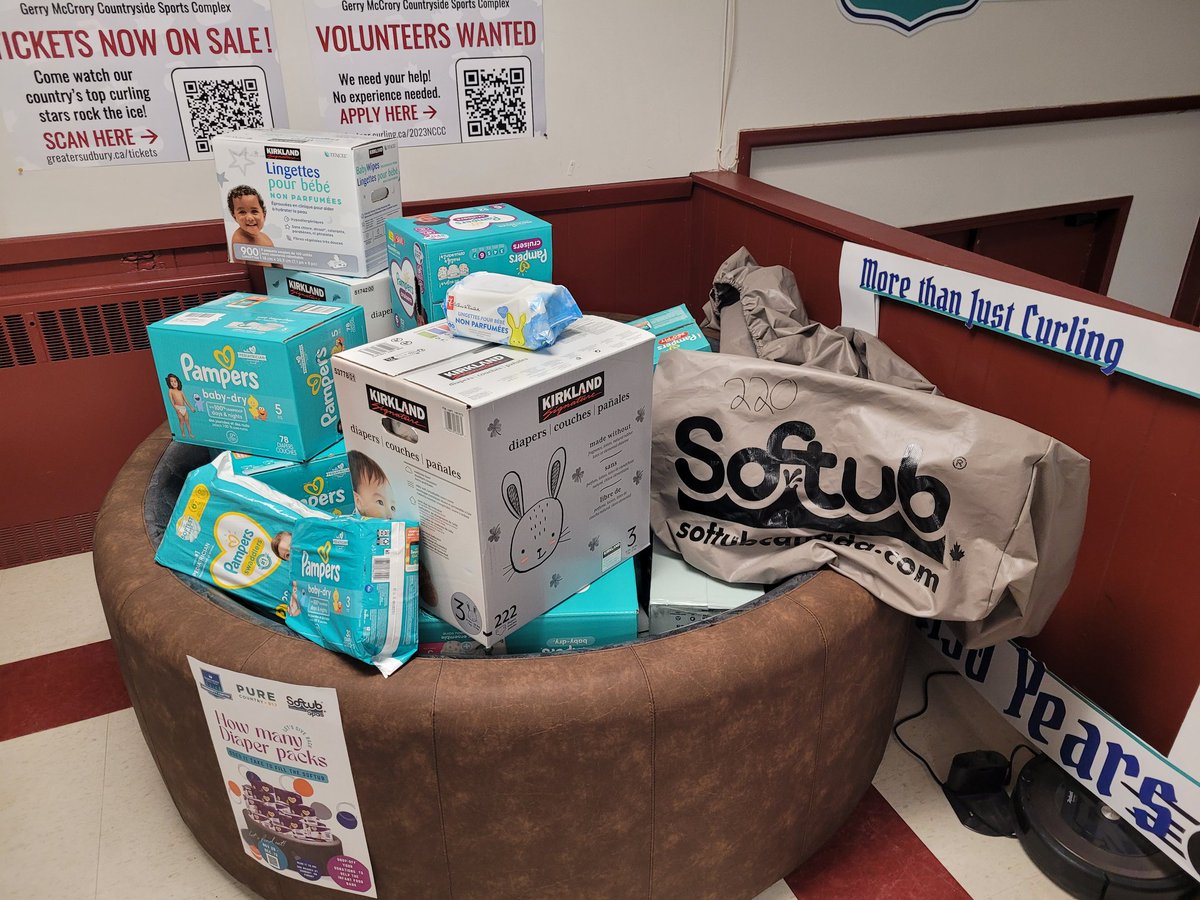 NCUCmunityCntr's tweet photo. Monday December 12th we take these donations to @PureCountry917 drop off spot!! Look at all of the diapers that have been donated in the Softub!! Thank you to everyone who has donated diapers or monetary gifts!! We will announce the totals on Monday! @NorthernCU #letsgiveback https://t.co/hsVkjDSLb5
