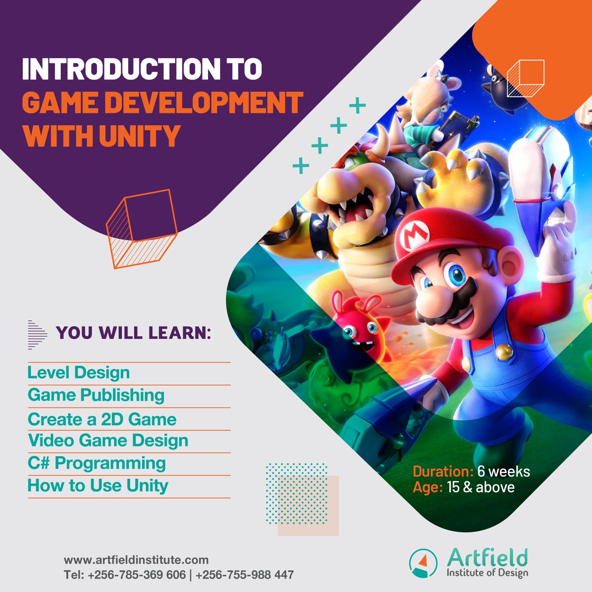 artfieldug's tweet image. Hello out there!
Since it is holiday time, we have amazing things for holiday makers. Learn how to develop that video game yourself! Awesome right?
Give us a call or visit us in Naguru at Katalima bend opposite Kembabazi or visit our website.
#videogamedeveloper