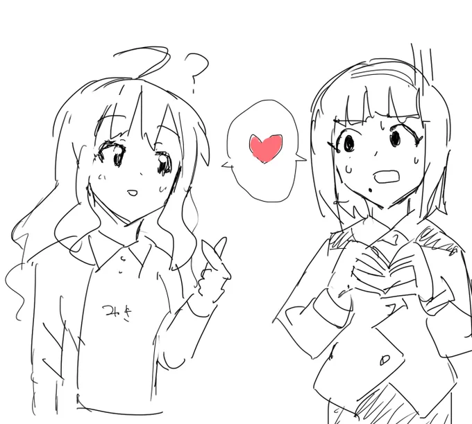>手でハートを作る時にジェネレーションギャップを感じる美希と音無さんをお願いします!
手が限界ですごめんなさい! 