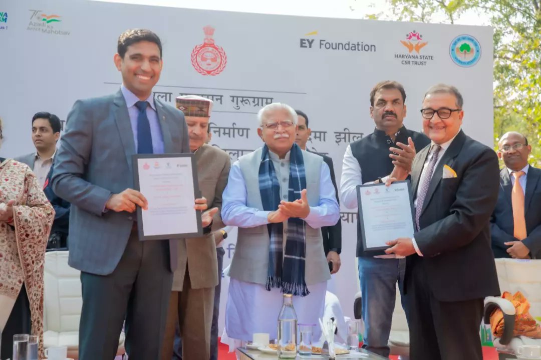 GuruJalGurugram's tweet photo. #waitisover

Foundation Ceremony of Biodiversity Park and Revival of Damdama Lake

Special thanks to @ey_indiacareers for taking steps towards biodiversity conservation and water conservation and helping these projects under the CSR initiative. https://t.co/BucaID4ftF