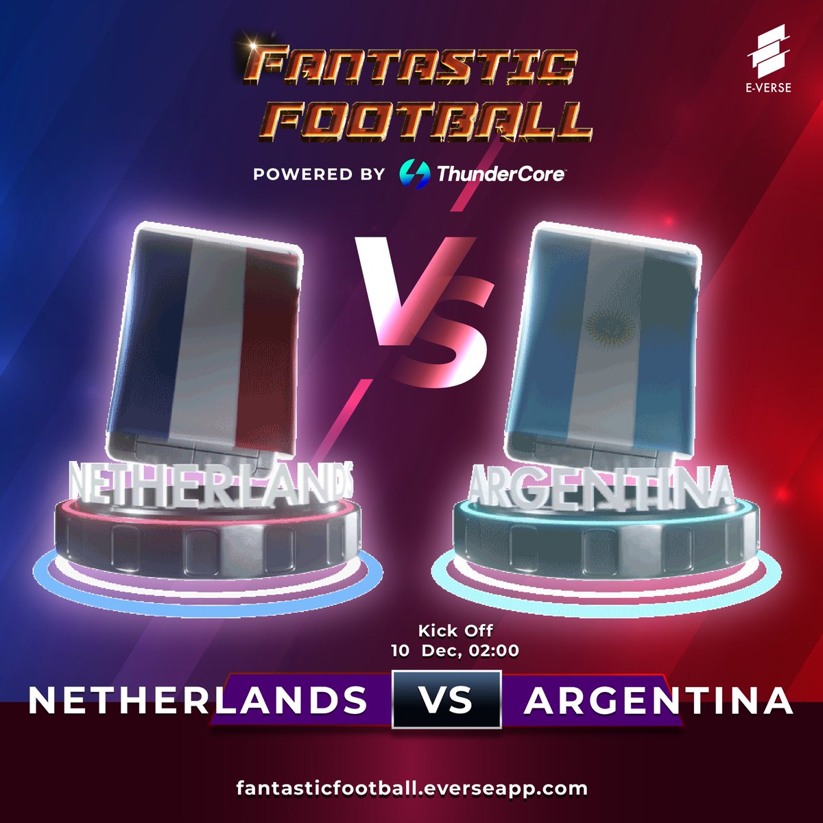 Will we see Messi magic today?

Buy Argentina NFT from fantastic football now. If they win the WC, you get up to 300,000 TT in rewards! 

📍Go to bit.ly/fantasticfootb…

#FantasticFootball #EVERSEAPP #NFTpoweredbyThunderCore #ThunderCore #NFT #FIFAWorldCupQatar2022 #FIFAWorldCup