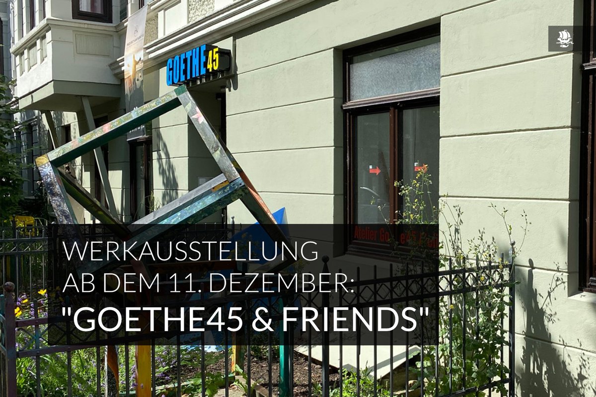 bremerhaven_de's tweet photo. Zehn Künstler:innen stellen vom 11.12.2022 bis 26.02.2023 ihre Kunst in der Galerie "Goethe45" aus.
Alles von kleinen handgemachten Serien bis hin zu großformiger Kunst ist dabei. Der Eintritt ist frei 🎨
Weitere Infos: https://t.co/kphpPyXNDw
#Bremerhaven #BHVInfo #Goethe45 https://t.co/20GgiBaCcR