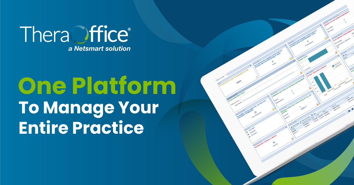 TheraOffice is:

✔️a fully integrated platform
✔️easy to implement 
✔️compliant 
✔️here for you 

Schedule a demo today: ow.ly/HgYw50LXVmp

#TheraOffice #EMR #beyondtheplatform #physicaltherapy #occupationaltherapy #speechtherapy
