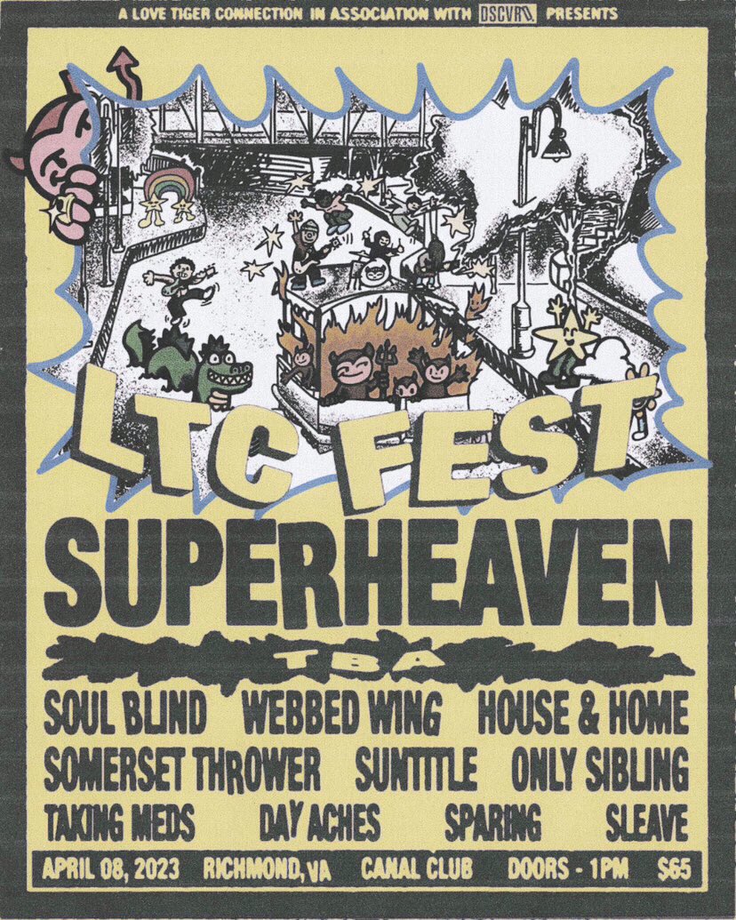 We’re alive. Playing LTC fest April 8th at the Canal club