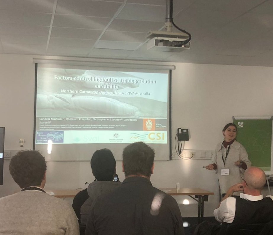 So happy to have been able to show my work at <a href="/brit_seds/">BSRG</a>, "Factors controlling fault-scarp degradation variability, Northern Carnarvon Basin, offshore Australia" <a href="/CSI_RHUL/">Clastic Sedimentology Investigation</a>
Thanks to everyone that attended for the great discussions and a fantastic time.