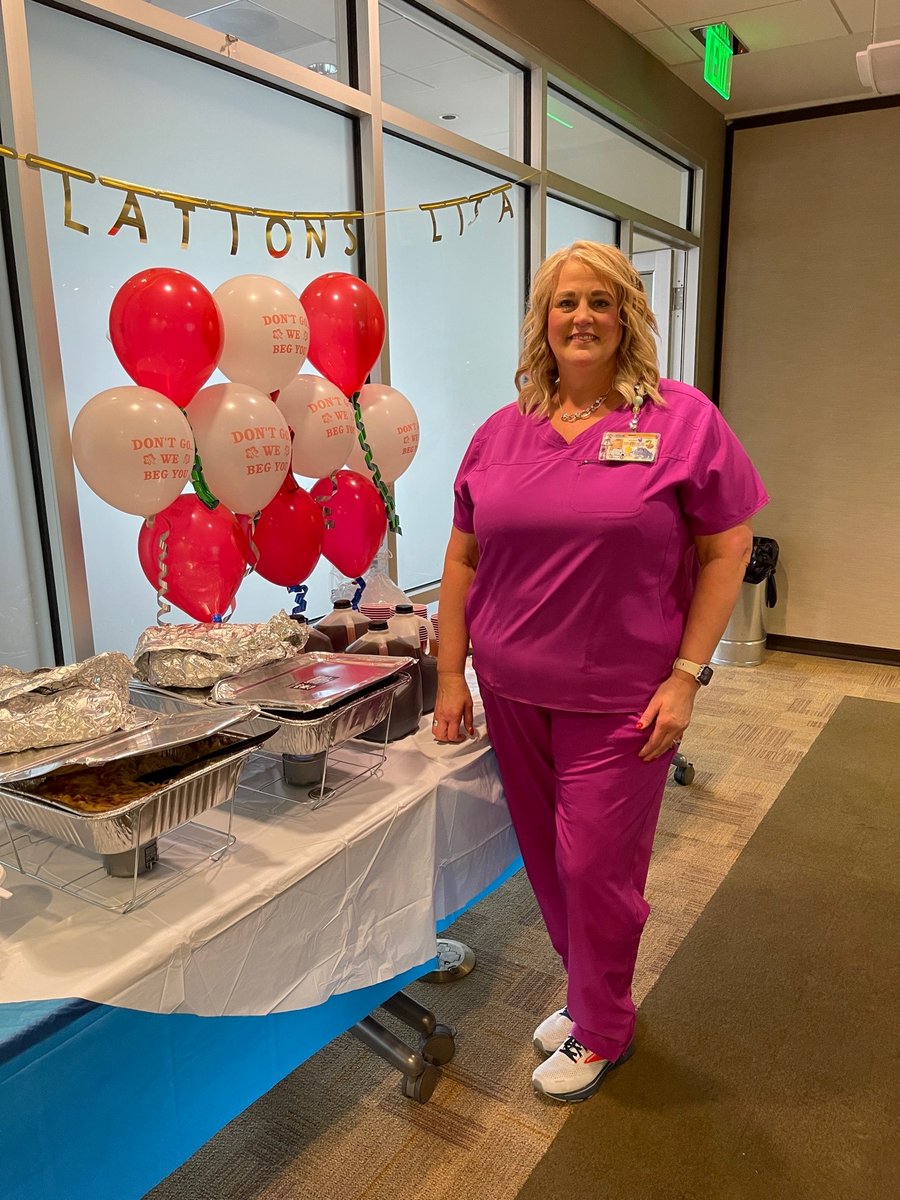 HMGforYou's tweet photo. HMG Pediatrics gathered to wish Lisa Patton well in her new role as HMG's Clinical Immunization Specialist! After 17.5 years as Dr. Joe Ley's Nurse at HMG Pediatrics, Lisa's vast experience and passion for kids will serve the community well in her new role!
#Healthpartner4life https://t.co/aidPxB0gBN