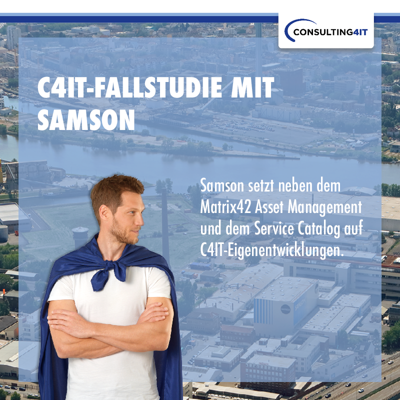 C4IT_GmbH's tweet photo. 📝#Fallstudien Freitag 📝
SAMSON & CONSULTING4IT 🤝
Samson setzt auf die #Matrix42 Module #AssetManagement und Service Catalog sowie auf unsere Expertise und Add-ons.
➡️ https://t.co/tWK3cNgkXb
#Samson #SamsonGroup #ITSM #ITServiceManagement https://t.co/NWtHLXePsx