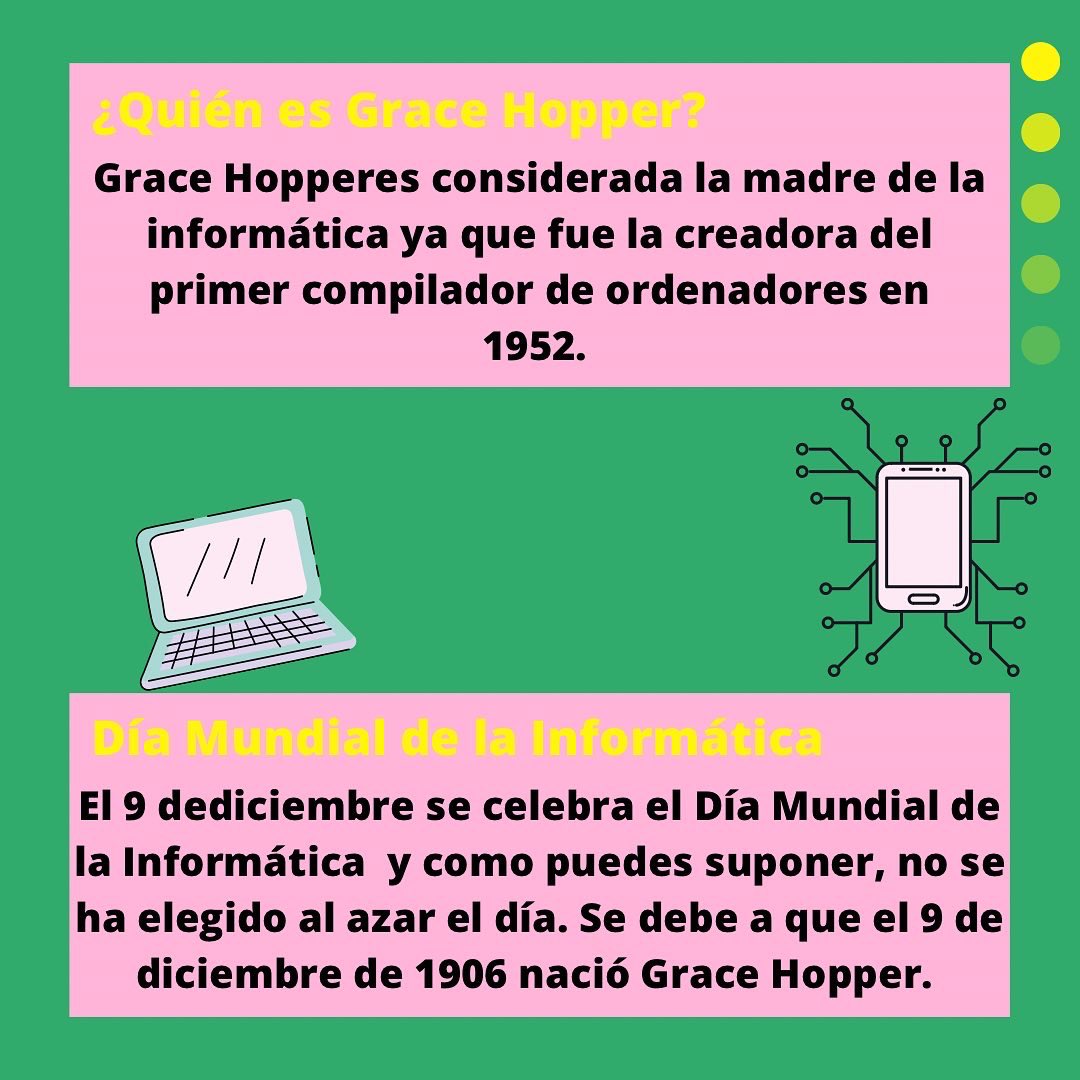 controlzteam_'s tweet photo. Hoy 9 de diciembre es el Día Mundial de la Informática gracias a esta mujer 👩‍💻 
#controlzteam #diamundialdelainformatica #gracehopper #mmmacademy https://t.co/y6cXluJdhe