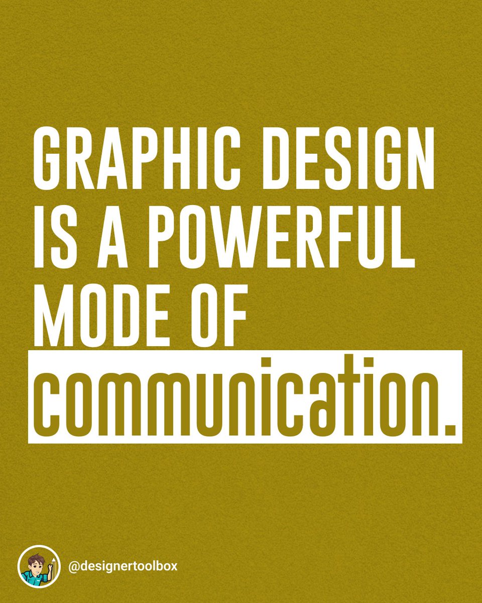 DesignrToolbox's tweet image. The good old saying “pictures speak louder than words” explains what design can do for communicating.
#design #creative #graphicdesign #branding #designer #homedesign #naildesign #designgraphic #graphicsdesign #designertoolbox #toolbox #recepivedik7 #ChillaChilla #gameawards