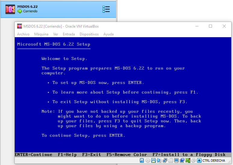 310hkc41b's tweet photo. ¿Estoy instalando MSDOS 6.22 en una VM en VirtualBox?
Estoy instalando MSDOS 6.22 en una VM en VirtualBox. 😬 https://t.co/lAaD3U5YXJ