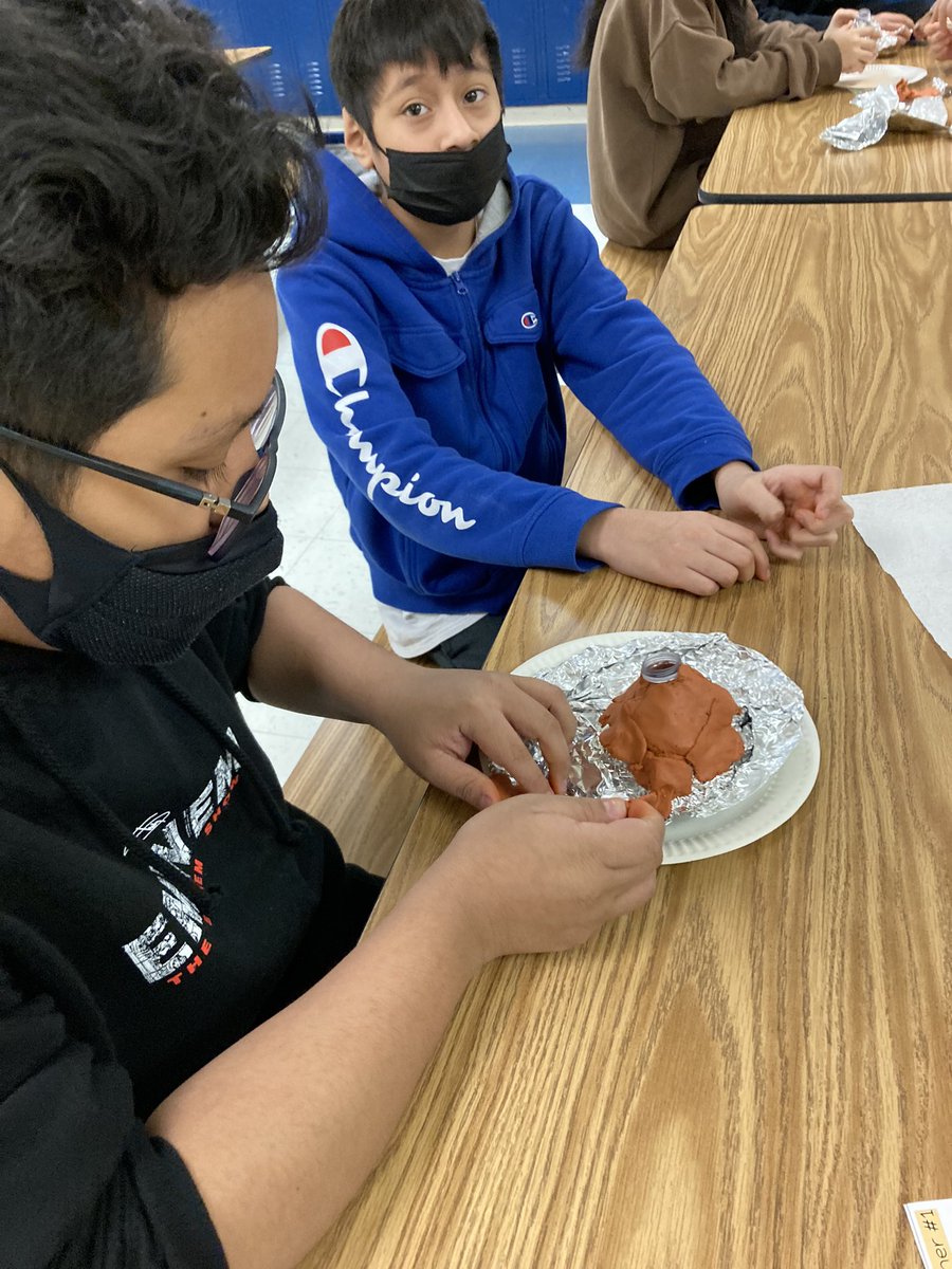 Commons is bustling with activity this morning! Volcanos and our peer buddies class!#ITBeBrave #asd4all