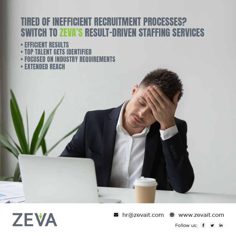 it_zeva's tweet photo. If traditional recruitment process is not delivering positive outcome, contact Zeva’s staffing experts to discover efficient and customized solutions! 
https://t.co/90IEuhdu8U
#zevait #zevaitsolution #recruitment #staffing #services #specialist #hiring #IT #industry https://t.co/1RGa8TLGLZ