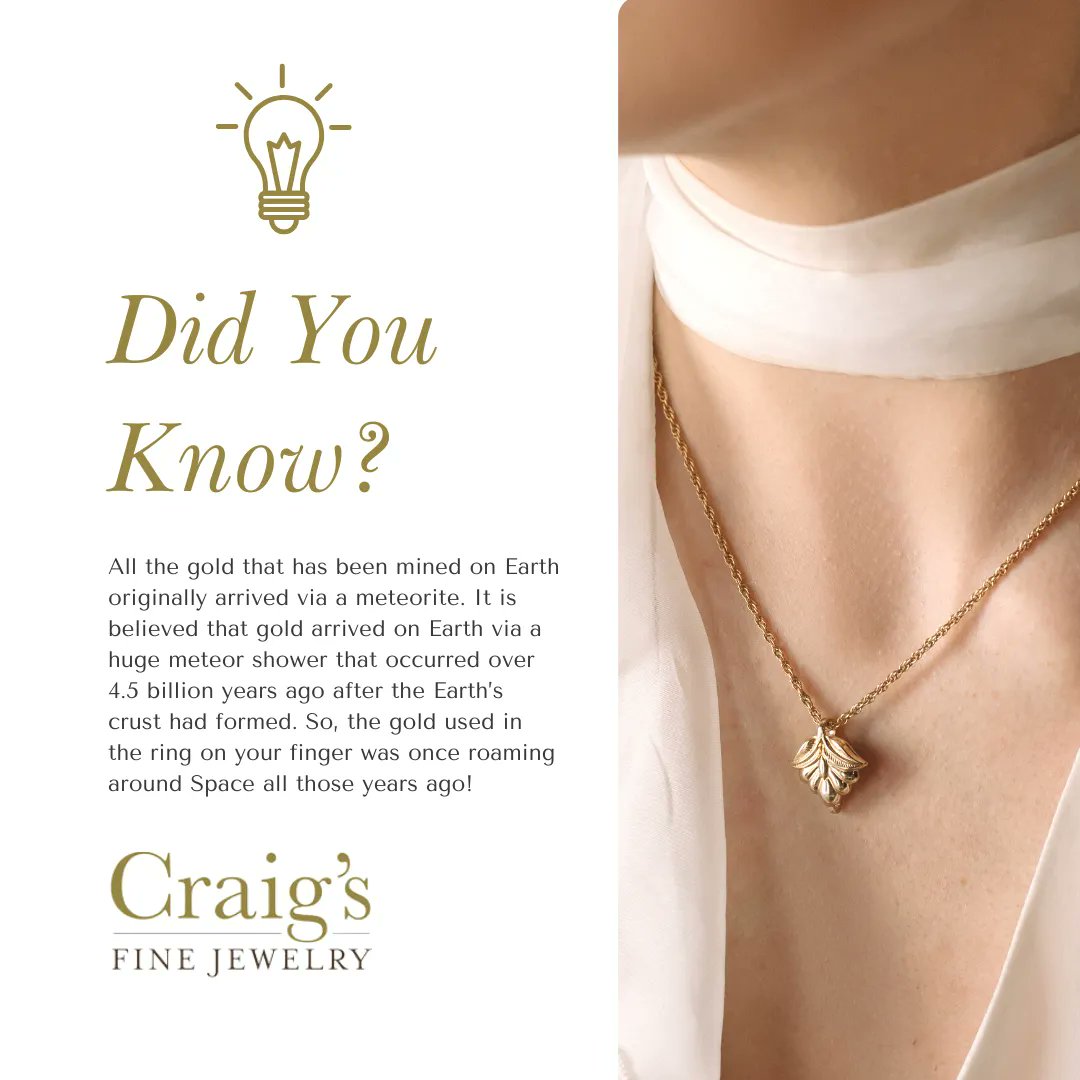 Did you know? 👀  #craigsfinejewelry #jewelry #gold #didyoukow
