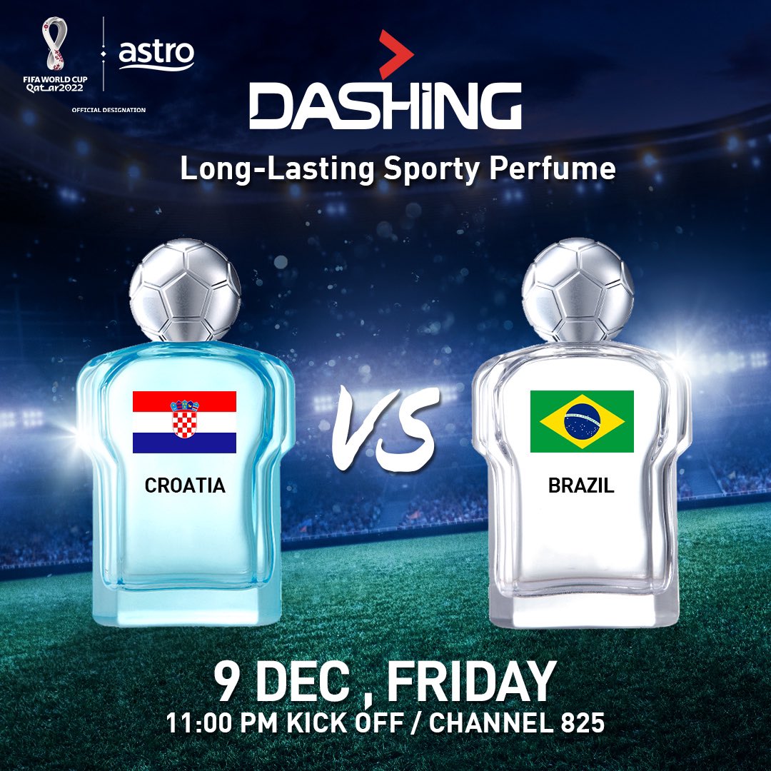 ASTROARENA's tweet photo. Mana pilihan korang untuk berada di separuh akhir nanti?
Adakah tempat akan menjadi milik Croatia ataupun Brazil?
#DASHINGMY #DASHINGJuventus #DASHINGBolaland #LongLastingSportyPerfume https://t.co/eNMT4gqDCD