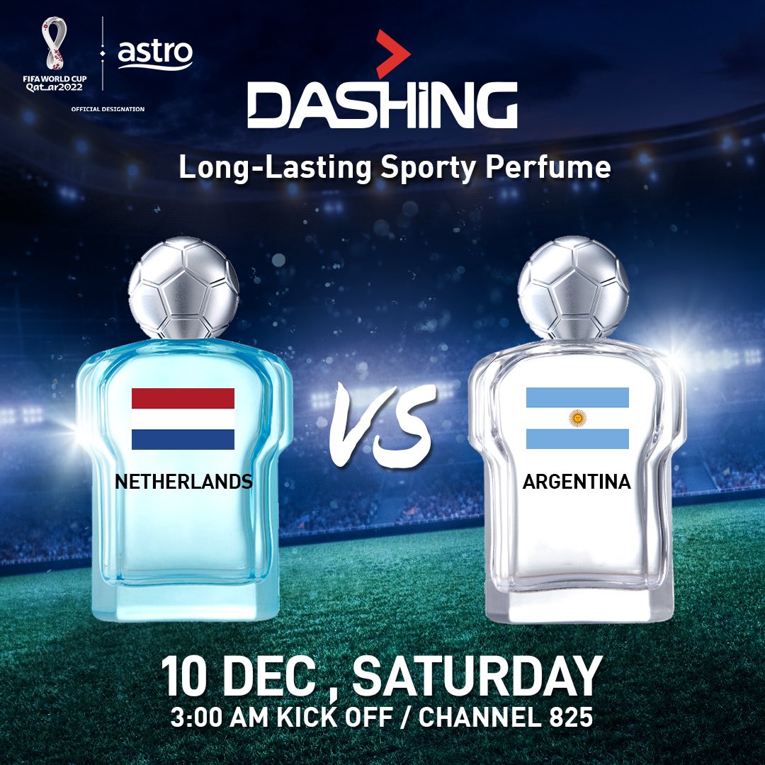 ASTROARENA's tweet photo. Argentina akan bergantung kepada Messi lagi ke? Ataupun Belanda yang akan memberi kejutan malam ni?
Min kancheong laaaaaa
#DASHINGMY #DASHINGJuventus #DASHINGBolaland #LongLastingSportyPerfume https://t.co/fs6qaLrPvp
