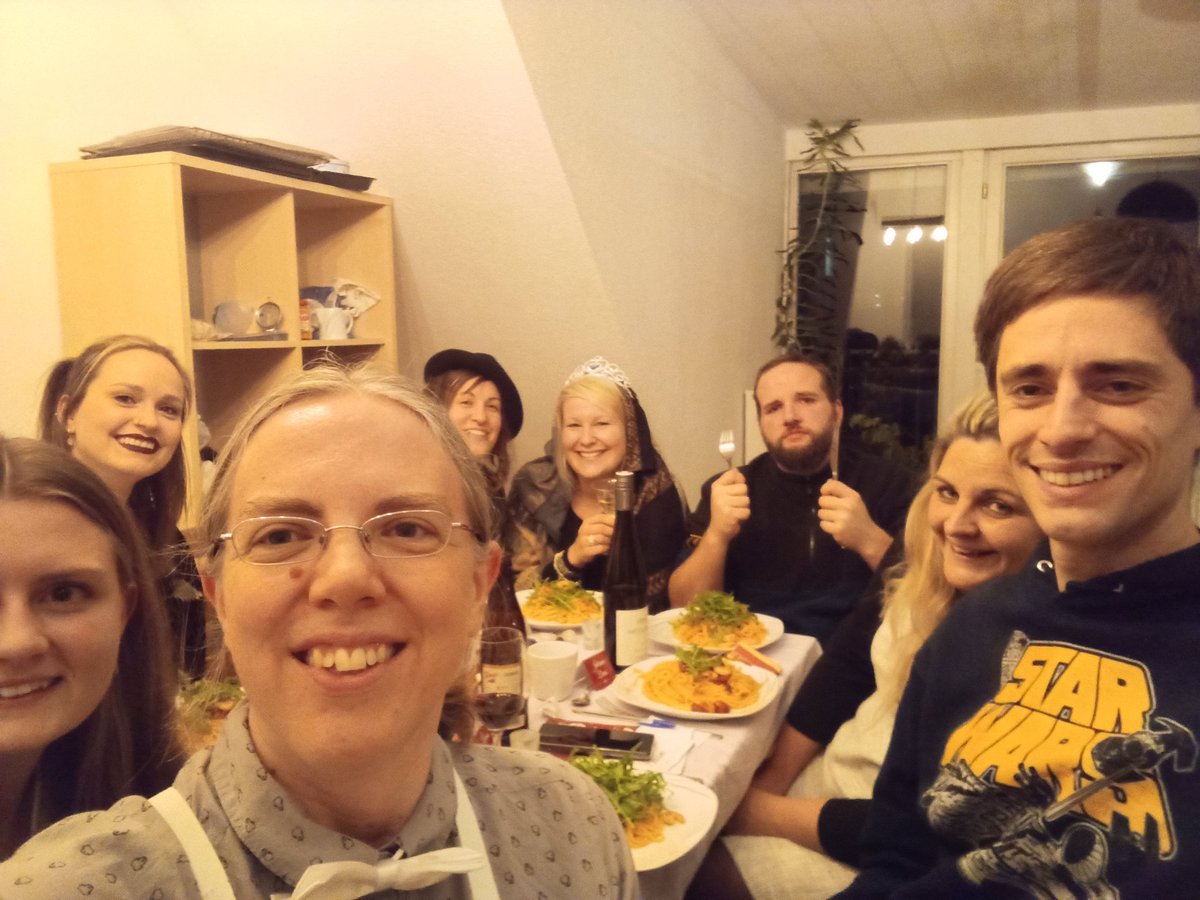 Lab Christmas party with crime dinner. Thank you guys for an awesome year! <a href="/AnnikaRoessler/">Annika Rössler, PhD</a> <a href="/LydiaRiepler/">Lydia Riepler</a> @doctorflew