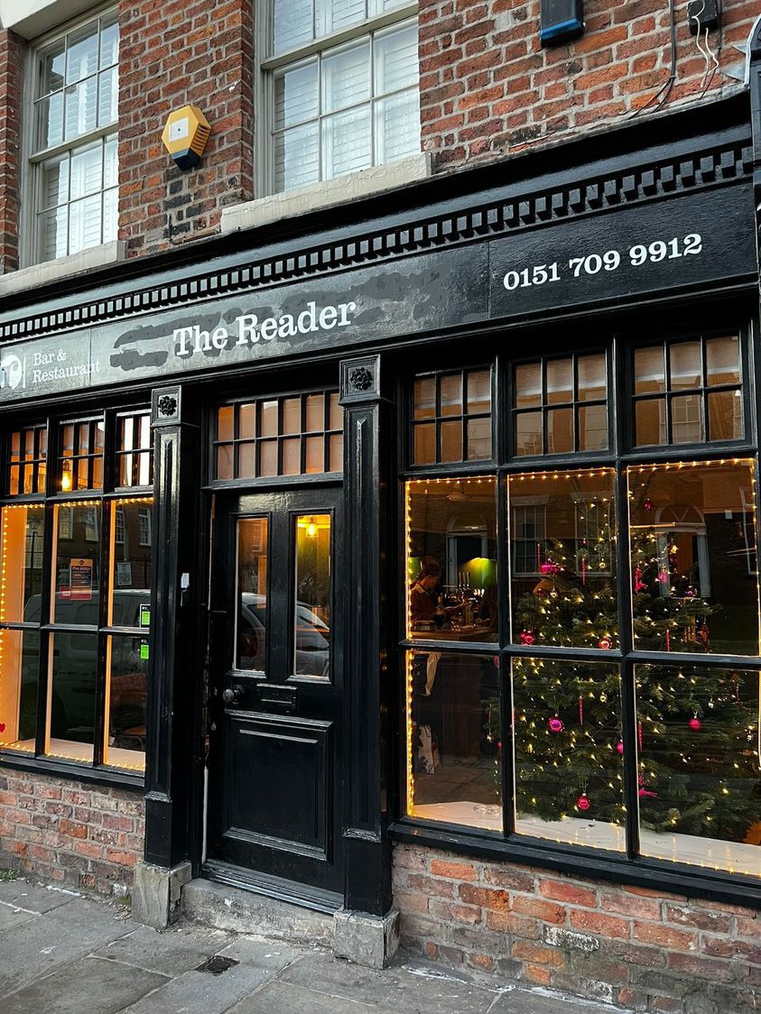 thereaderorg's tweet photo. Today's the day we officially open the doors of The Reader Bar &amp; Restaurant at Mount Pleasant, Liverpool.

Your food and drink support the #ReadingRevolution &amp; we can't wait to see you all this weekend for a hearty meal out of the snow's reach.

https://t.co/7SQN3h7LYE https://t.co/t0Ei4JS8q9
