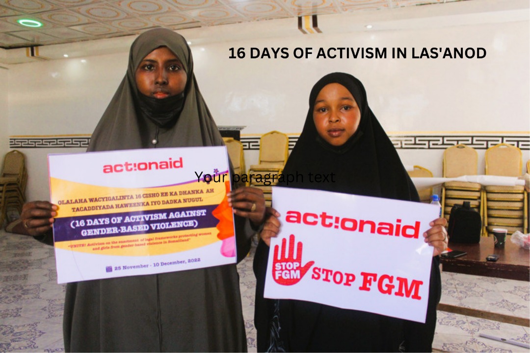 ActionAid_SS's tweet photo. #AfricaLedMovment project funded by #FCDO implemented by @AASomaliland celebrated 16 days of activism through community mobilization to eliminate harmful practices such as #FGM against young girls. #16Days https://t.co/48xNIdtNUJ