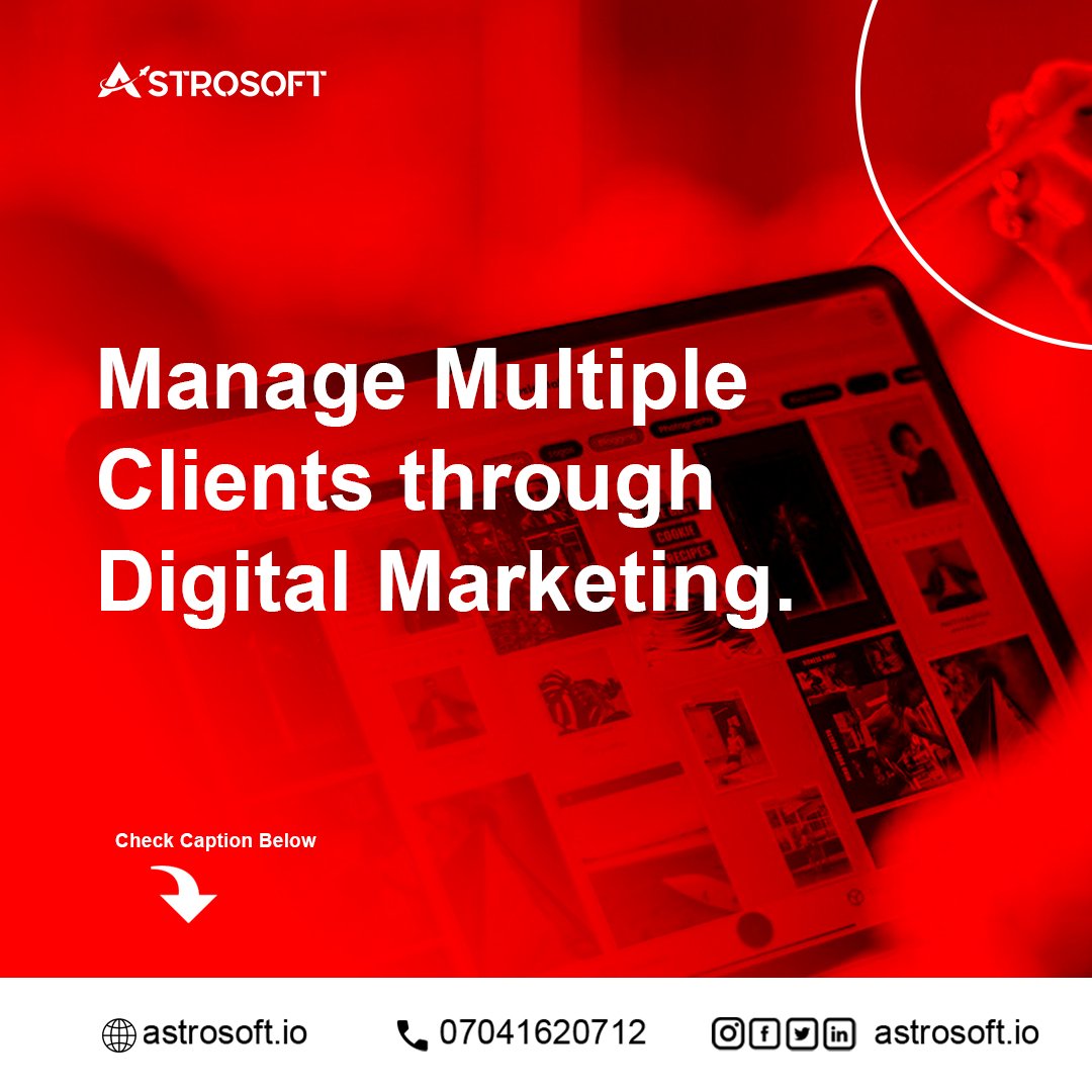 Astrosoftio's tweet photo. Managed Multiple Clients through Digital Marketing

Your customers are what make your business successful, so it is crucial to pay attention to how they interact with your brand. https://t.co/IqS7R7hTZV