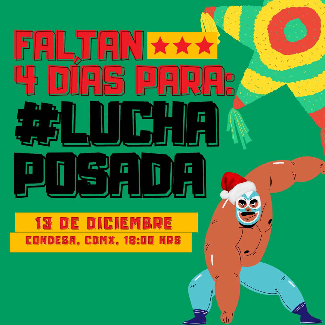 Este año ha sido uno muy interesante para nuestro proyecto, por ello nos gustaría celebrar con todos los que hemos compartido y colaborado en una #LuchaPodada ¿nos vemos? 🎅🏽 🎄 

Forms:
forms.gle/jXGLeshuTCqPQT…

¡El cupo es limitado! 🚀