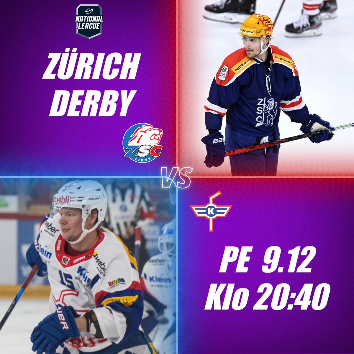 Pelipäivä!🔥

Kuuma Derby luvassa.

🇫🇮: Lehtonen, Lammikko ||
Metsola, Aaltonen , Ruotsalainen, Peltonen

ZSC 👀
- Kukan pisteputkessa
- Lammikon maalivire

Kloten 👀
- Ruotsalainen - Takaisin tehoille?
- Ang —> 2020-luvun Rintanen

⏱️: 20:40
📺: <a href="/CMoreSportFi/">MTV Urheilu 🇫🇮</a> 

#NLfi