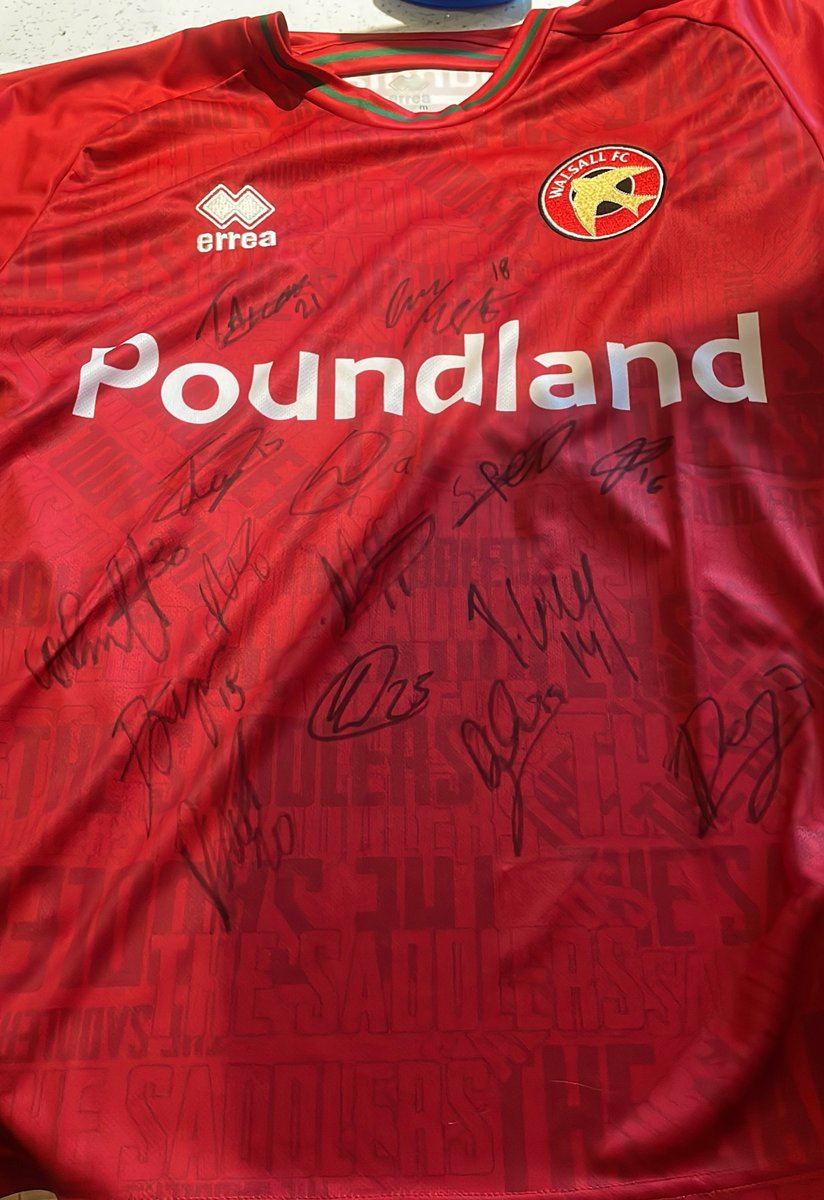 🤩 SELECTION OF SIGNED SHIRTS FOR TONIGHTS RAFFLE PRIZES 🤩

🎟️Gates open 6:30
⚽️Kick off 7:30
🏟️Dales Lane <a href="/ROFCOfficial/">Rushall Olympic FC</a> 
WS4 1LG

<a href="/src_runningclub/">Sunday Running Club</a>
