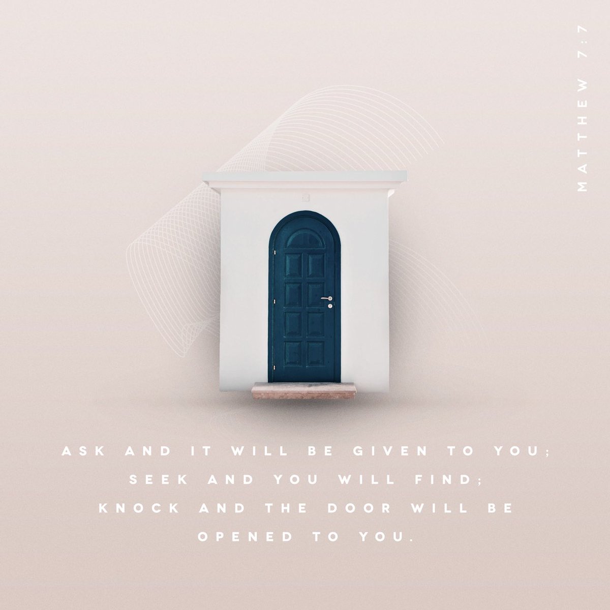 DBVfeed's tweet photo. ““Keep on asking, and you will receive what you ask for. Keep on seeking, and you will find. Keep on knocking, and the door will be opened to you.”-Matthew 7:7 https://t.co/Q05wFBggdD
