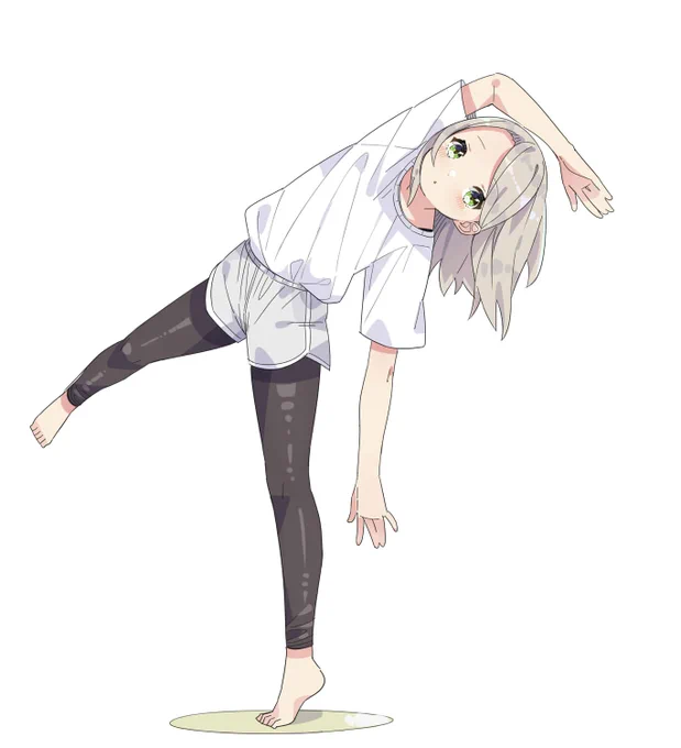 ストレッチ。 #イラスト 