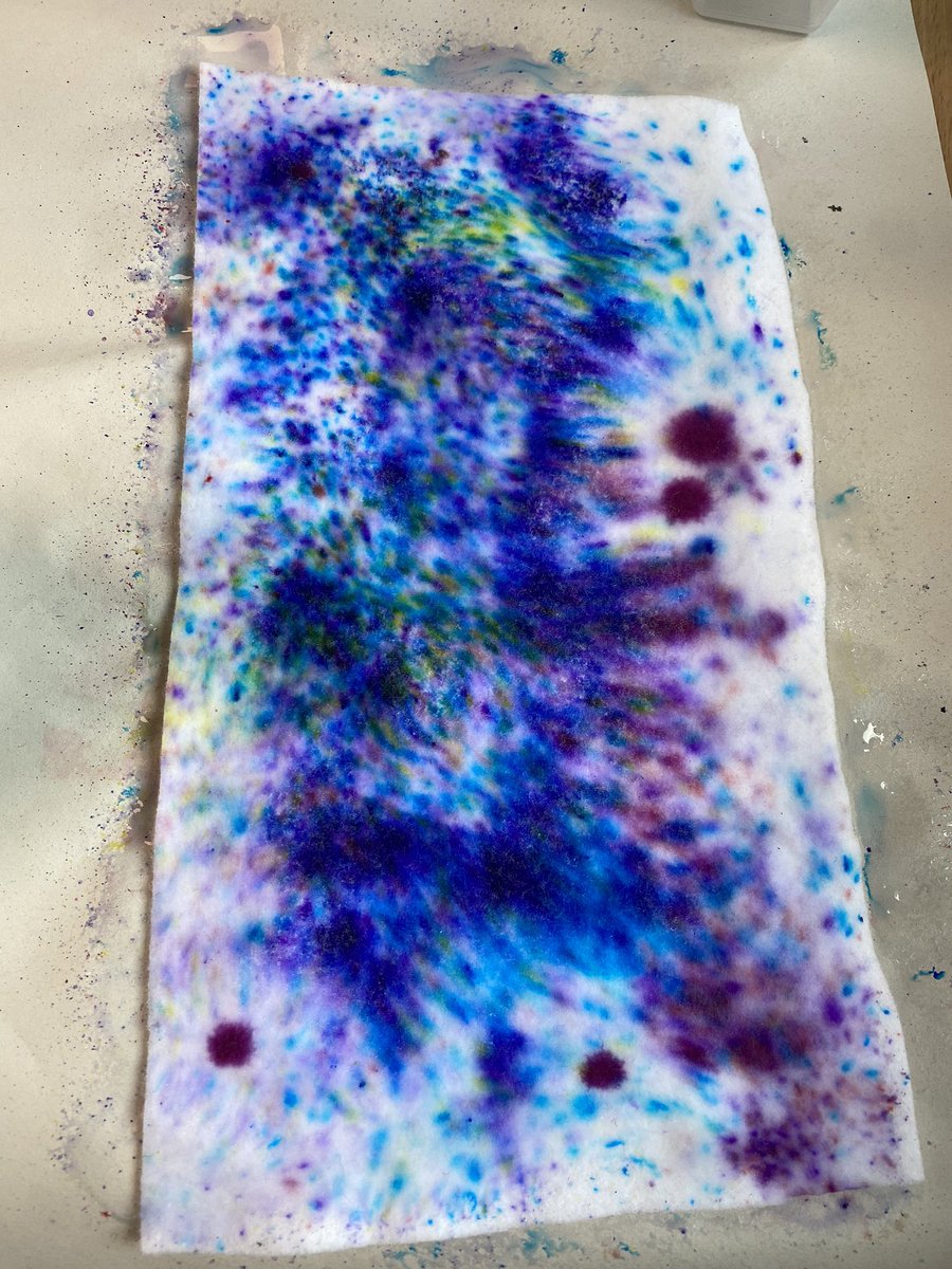 MrsPowerUnity's tweet image. Year 10 art textiles students are loving brusho dyes! @UnityBlackpool