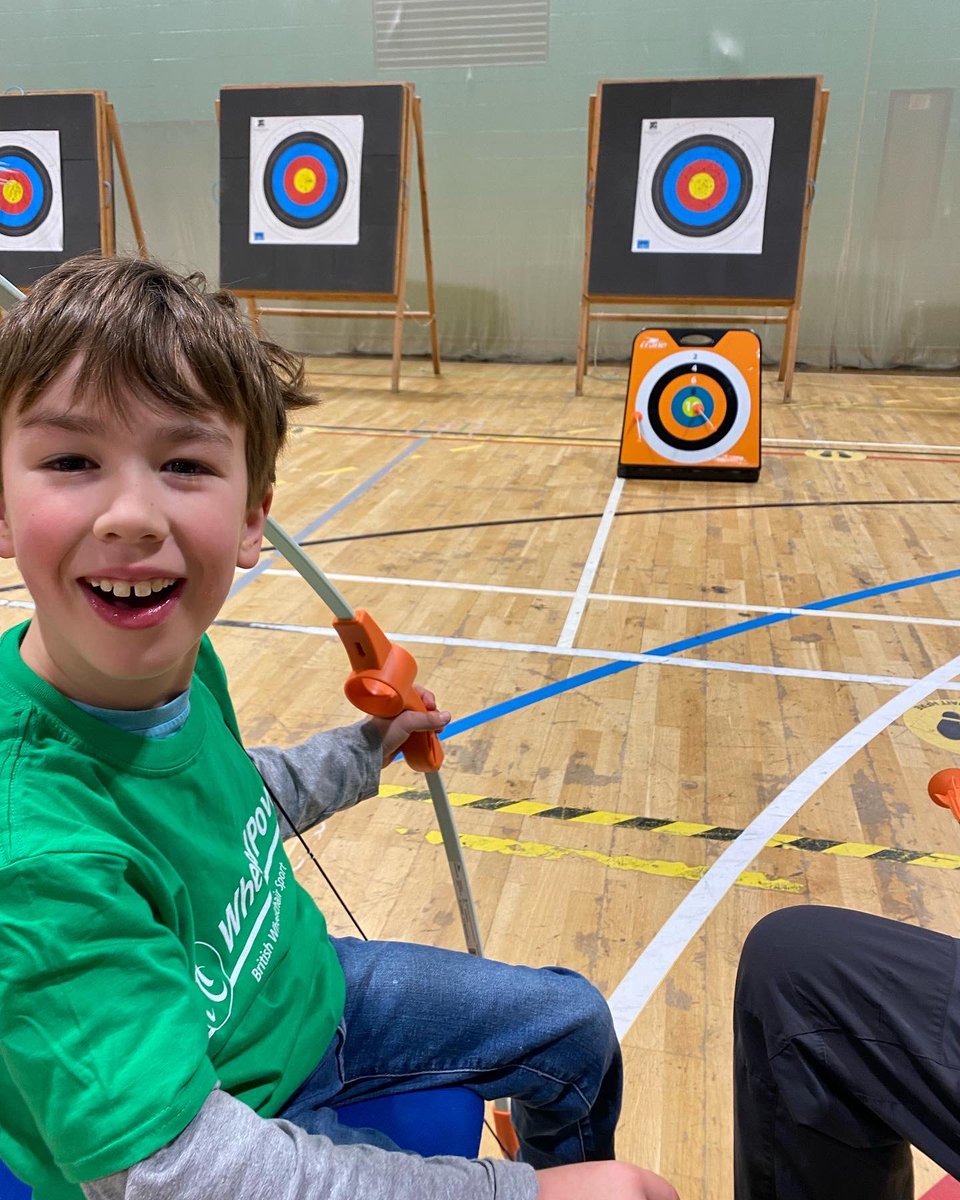 SebbysAdventure's tweet image. Amazing day yesterday at @wheelpower’s event to introduce children to sports. Sebby and Lottie tried archery, javelin and boccia for the first time. What a great day, they loved it. Thank you