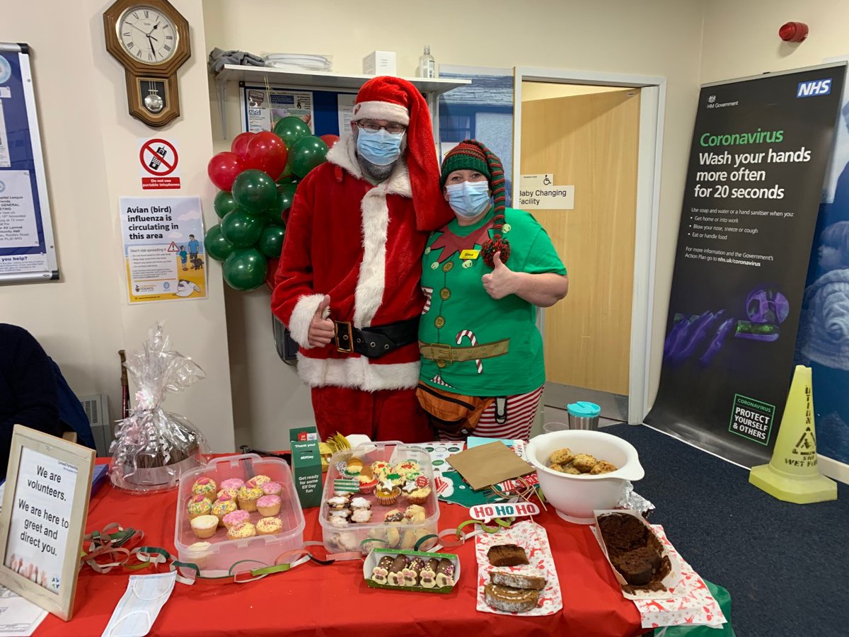 Our Activities Co-ordinator and her very helpful husband who recently held a cake sale for #elfday2022 for <a href="/alzheimerssoc/">Alzheimer's Society</a> raising £187!! thank you to all staff who baked! #teamgarner